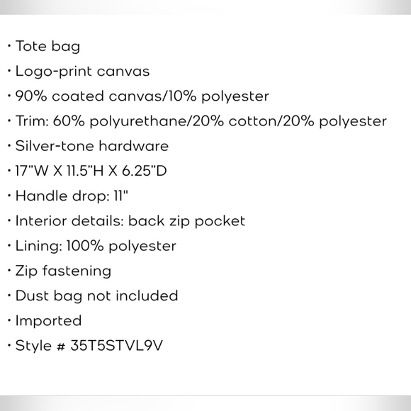 NWOT MK Jet Set Large Printed Signature Logo Tote Bag - Picture 10 of 10